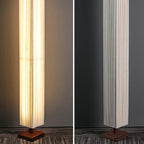 Walnut Floor Lamp with Warm LED – Modern Standing Light for Elegant Spaces