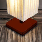Walnut Floor Lamp with Warm LED – Modern Standing Light for Elegant Spaces