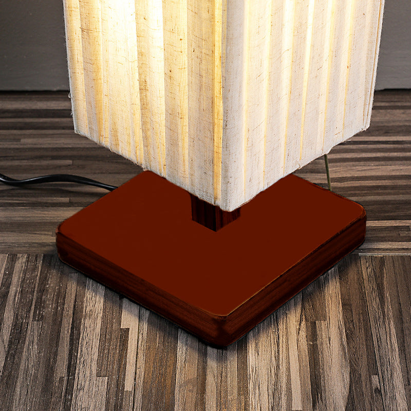 Walnut Floor Lamp with Warm LED – Modern Standing Light for Elegant Spaces