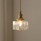 Vintage Elegance Glass Hanging Light Fixture
