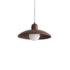 Elegant Walnut Wood Hanging Light Fixture