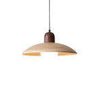 Elegant Walnut Wood Hanging Light Fixture