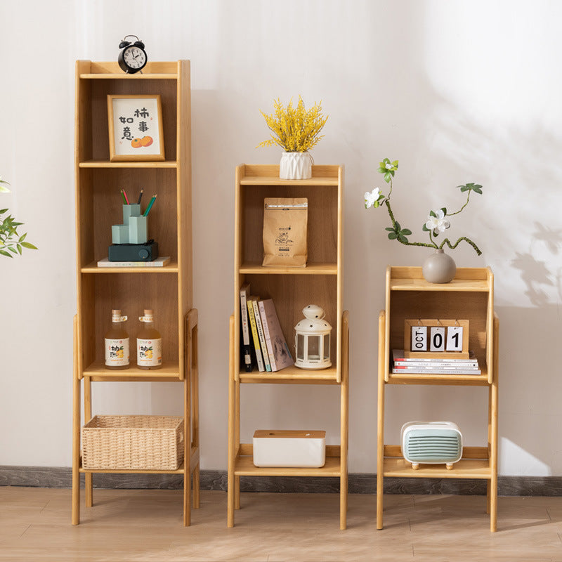 Eco-Friendly Bamboo Bookshelf for Living Room with Chic Storage
