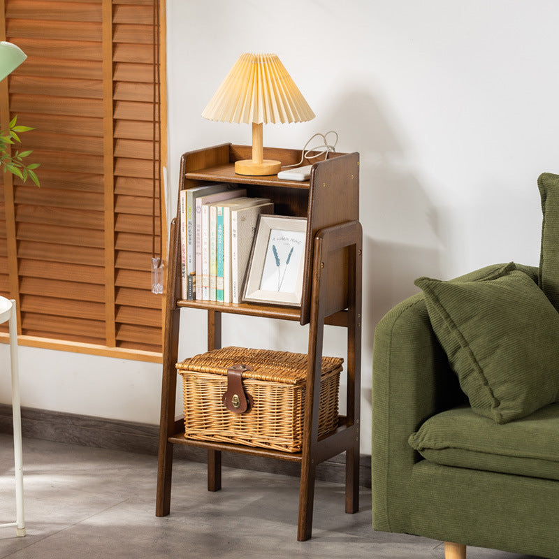Eco-Friendly Bamboo Bookshelf for Living Room with Chic Storage