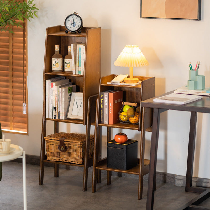 Eco-Friendly Bamboo Bookshelf for Living Room with Chic Storage