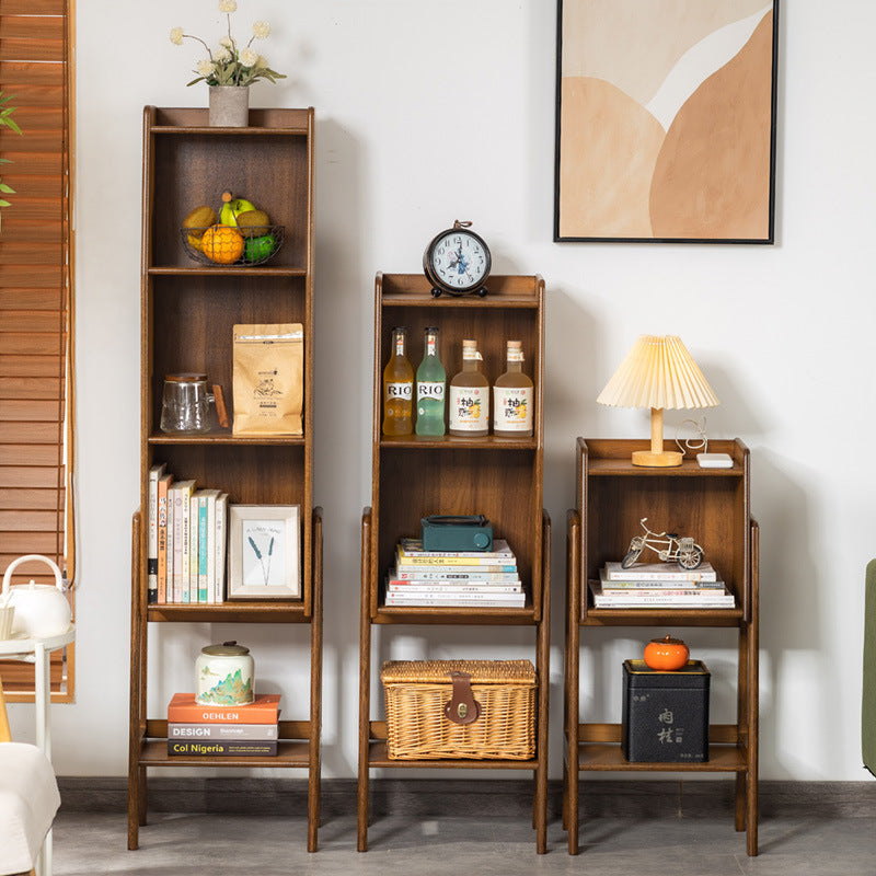 Eco-Friendly Bamboo Bookshelf for Living Room with Chic Storage