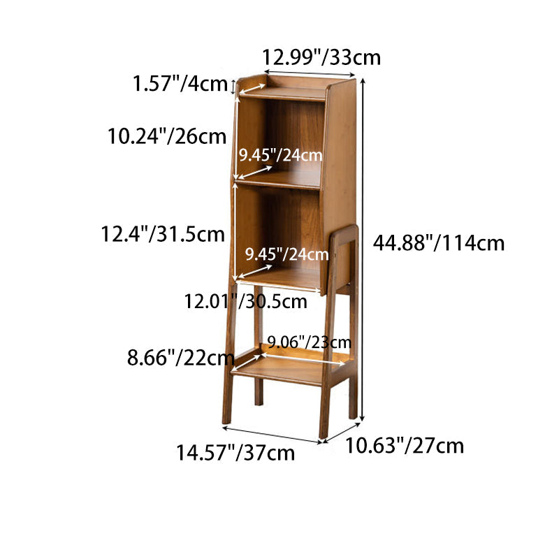 Eco-Friendly Bamboo Bookshelf for Living Room with Chic Storage