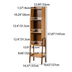 Eco-Friendly Bamboo Bookshelf for Living Room with Chic Storage