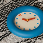 Serene Blue Pendulum Wall Clock - Stylish Minimalist Decor