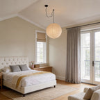 Adjustable Height Ceiling Light – Warm White Minimalist Pendant Design
