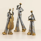 Elegant Jazz Performer Figurine for Home Decor