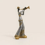 Elegant Jazz Performer Figurine for Home Decor