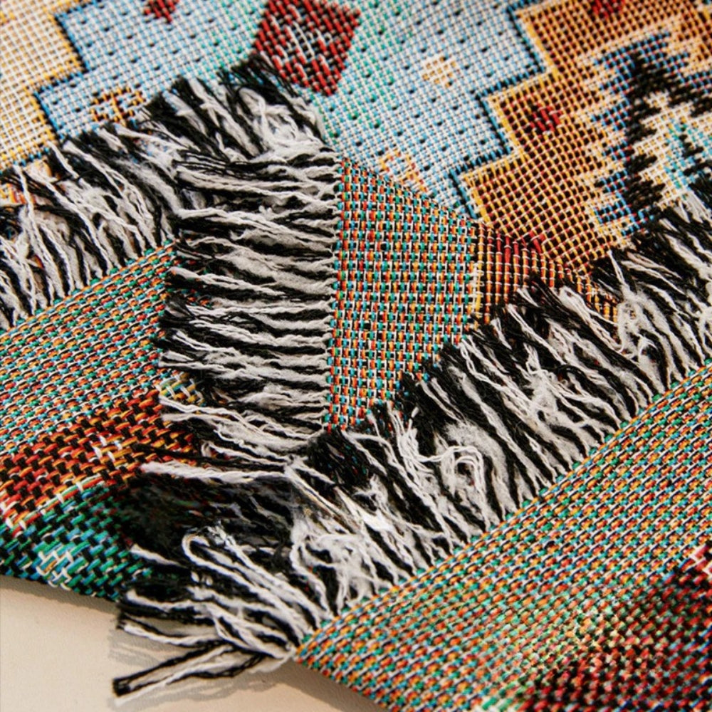 Bohemian Slipcover for Sofa - Durable Microfiber Mosaic Design