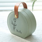 Personalized Travel Case for Earrings - Jewelry Box for Mother's Day Gift
