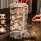 Rotating Display Case Jewelry Storage Box - Ideal Gift for Mother's Day