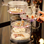 Rotating Display Case Jewelry Storage Box - Ideal Gift for Mother's Day