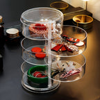 Rotating Display Case Jewelry Storage Box - Ideal Gift for Mother's Day