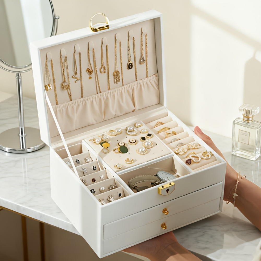 Lockable Storage Case for Jewelry – Organizer Gift for Mother's Day