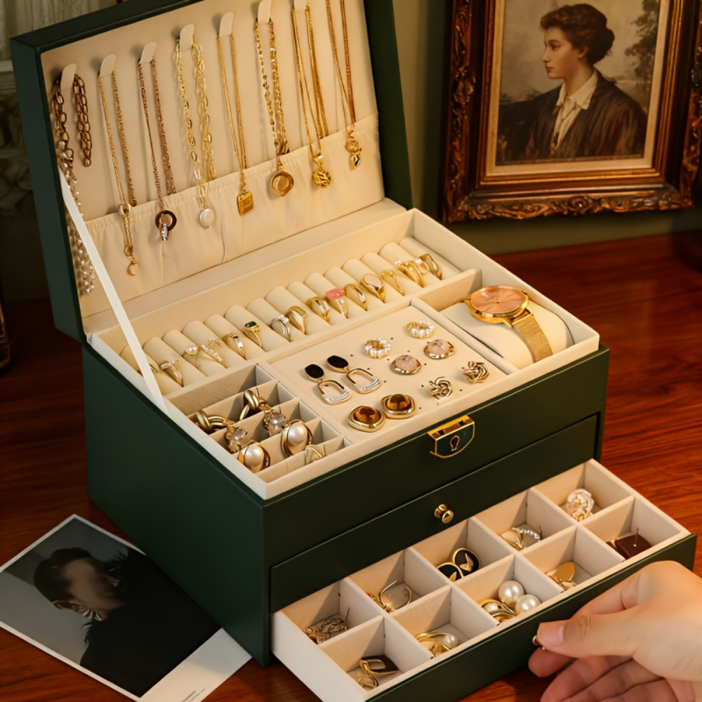 Lockable Storage Case for Jewelry – Organizer Gift for Mother's Day