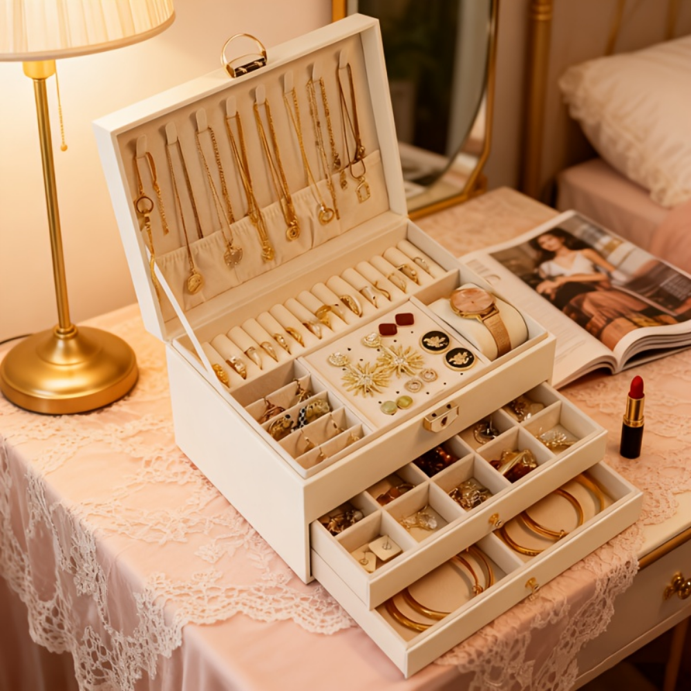 Lockable Storage Case for Jewelry – Organizer Gift for Mother's Day