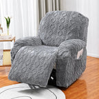 Modern Slipcover for Recliner - Stretch Jacquard Fabric
