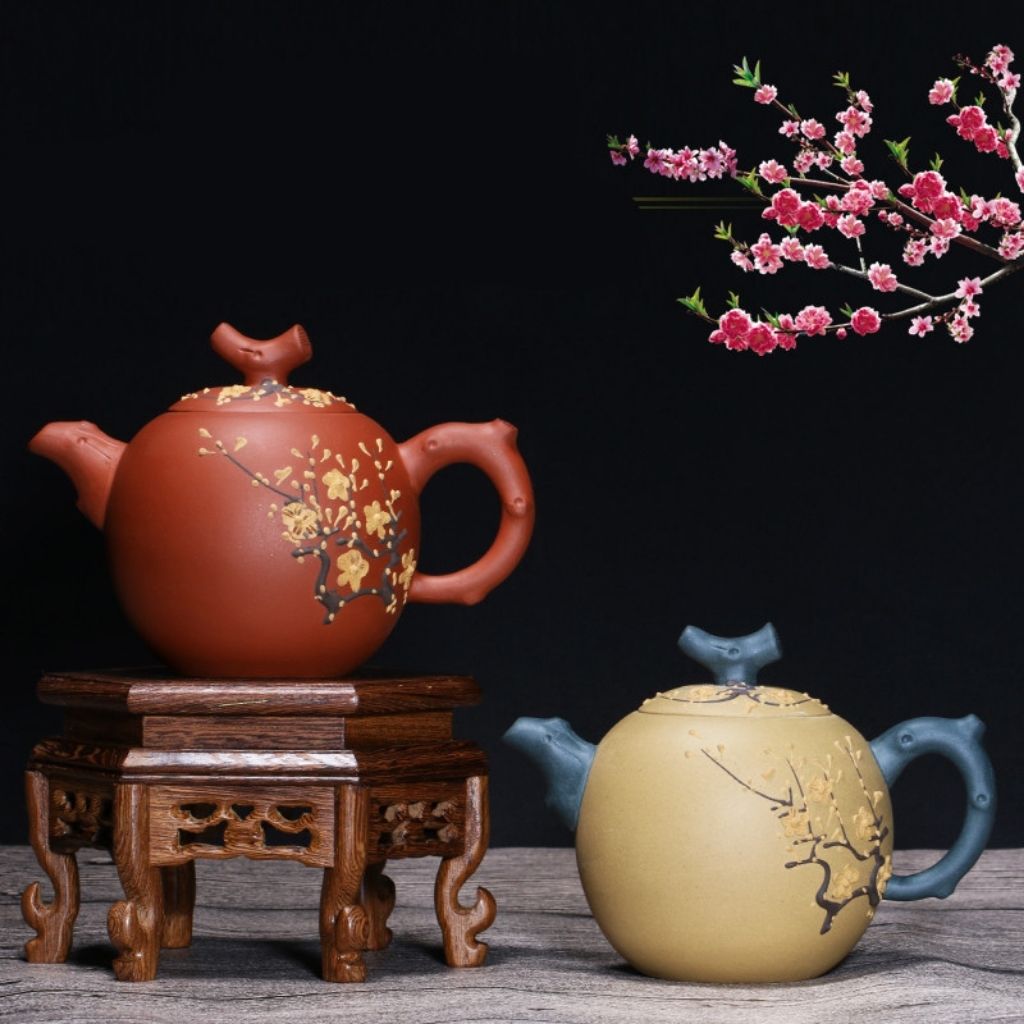 Artisan Crafted Purple Clay Tea Brewer