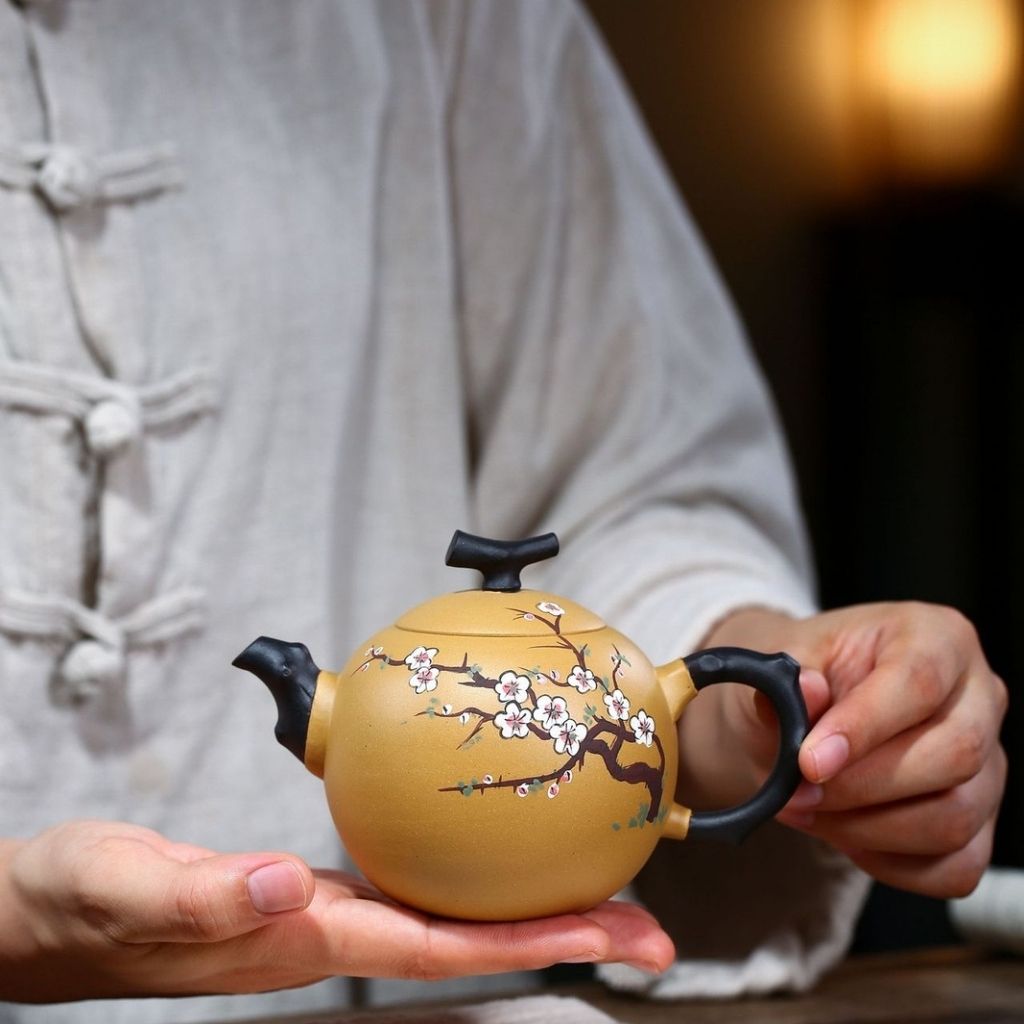 Artisan Crafted Purple Clay Tea Brewer