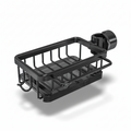 Aluminum Storage Basket for Kitchen Sink with Quick Drain Feature