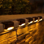 LED Outdoor Wall Lights Powered by Solar Energy for Fence Installation