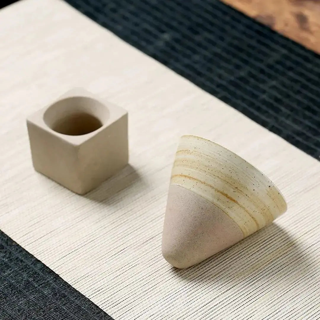 Artisan Cone-Shaped Espresso Mug Set