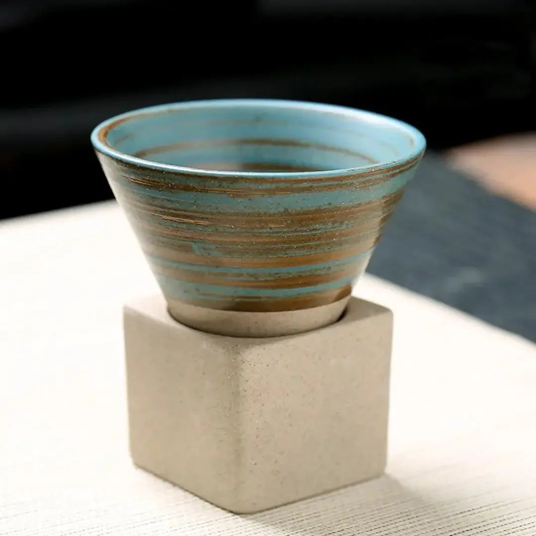 Artisan Cone-Shaped Espresso Mug Set