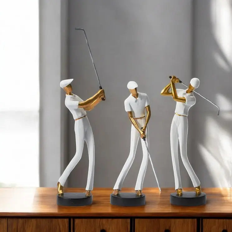 Artistic Golf Swing Statues for Home and Office