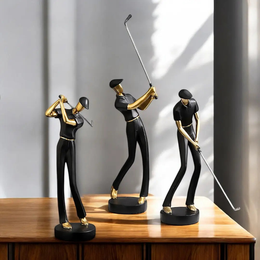 Artistic Golf Swing Statues for Home and Office