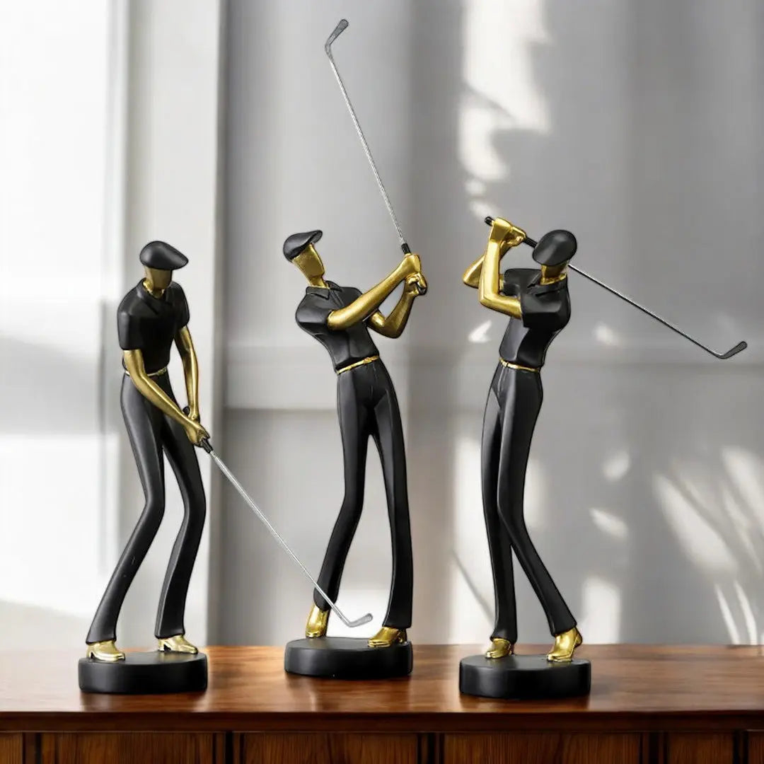 Artistic Golf Swing Statues for Home and Office