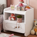 Children's Side Table with 2 Drawers – MDF Storage for Bedroom or Living Room
