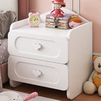 Children's Side Table with 2 Drawers – MDF Storage for Bedroom or Living Room