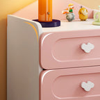 Children's Side Table with 2 Drawers – MDF Storage for Bedroom or Living Room