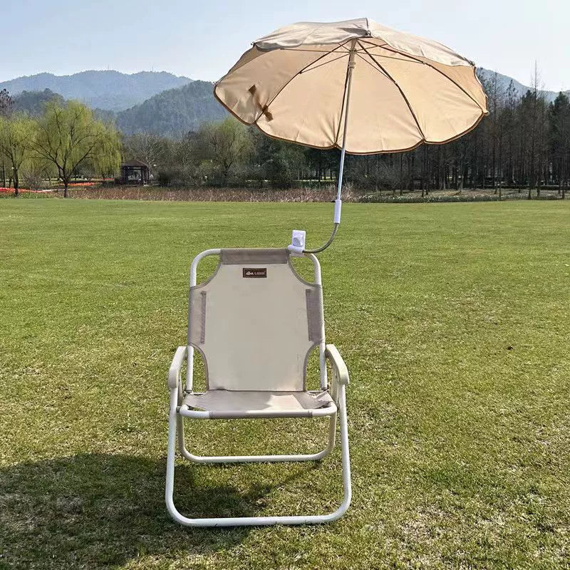 Foldable Reclining Chair for Kids - Metal and PP with Sunshade for Garden or Beach