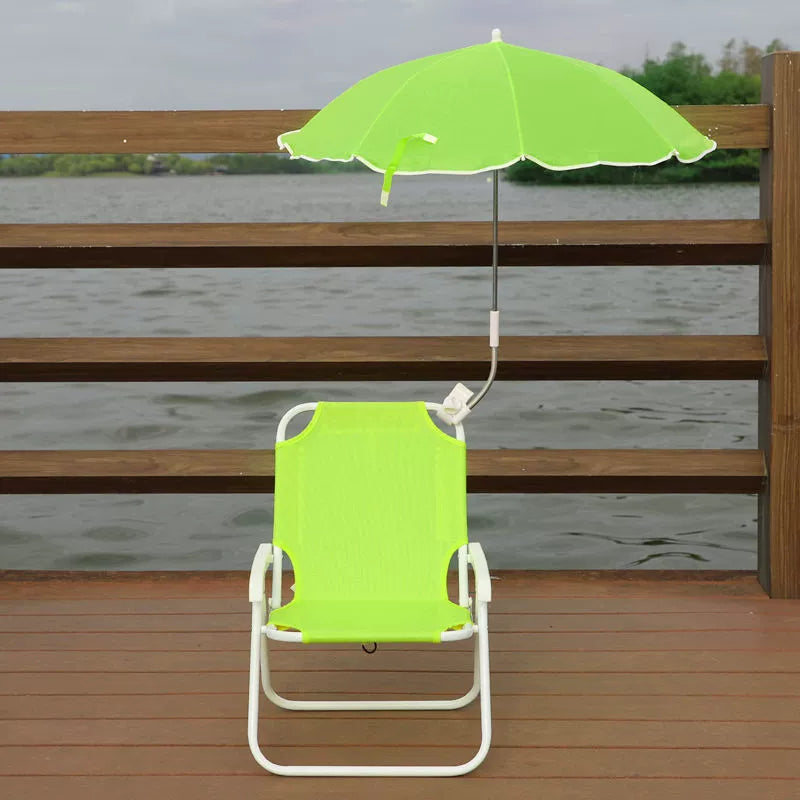 Foldable Reclining Chair for Kids - Metal and PP with Sunshade for Garden or Beach