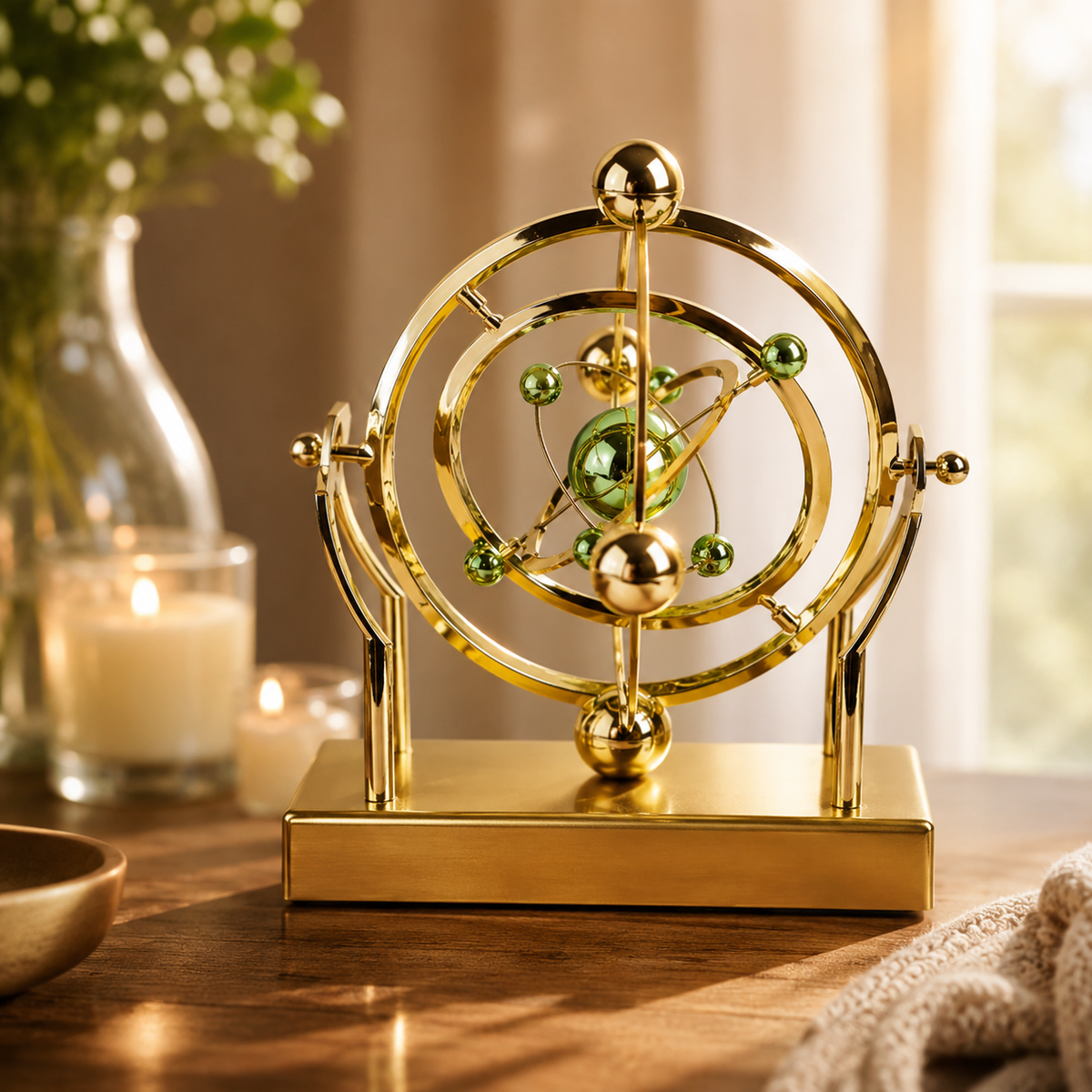 StellarFlow Dynamic Motion Desk Art - Soothing Kinetic Sculpture