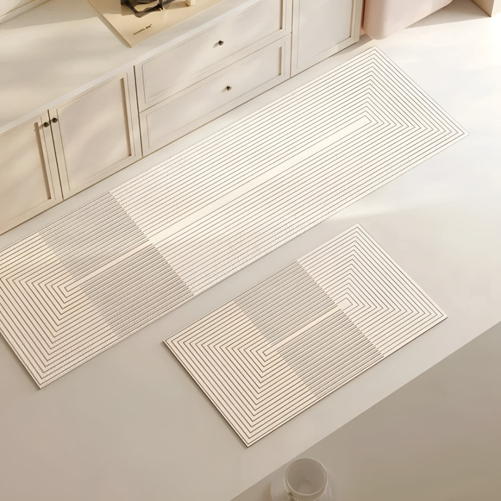 Striped Non-Slip Floor Runner for Kitchen – Absorbent Mat