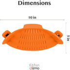 Silicone Pasta Colander with Clip for Kitchen Straining