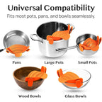 Silicone Pasta Colander with Clip for Kitchen Straining