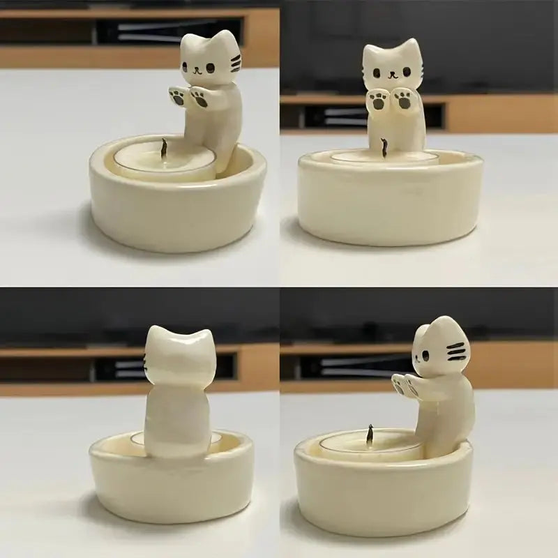 FelineFlare - Enchanting Cat Candle Holder