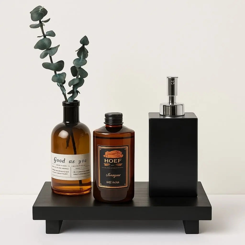 Elegant Wooden Storage Tray for Home Organization
