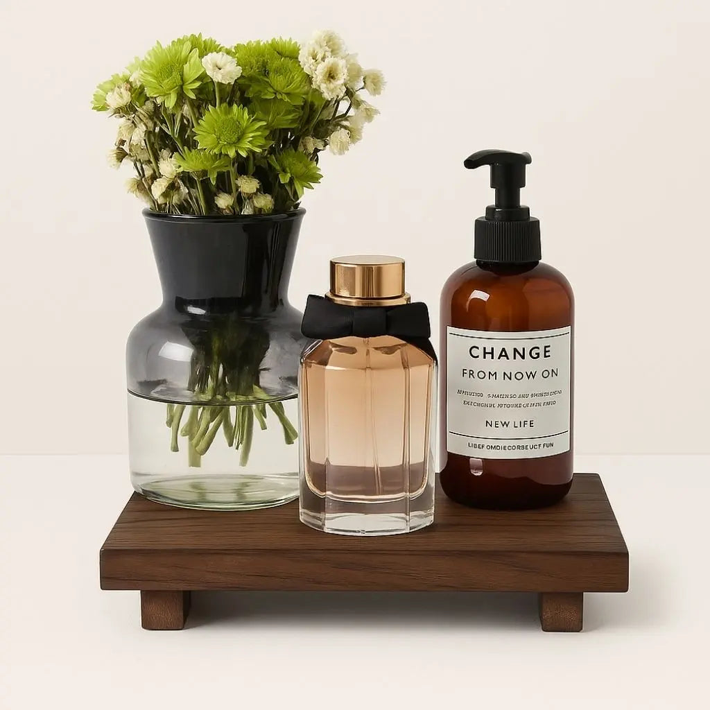 Elegant Wooden Storage Tray for Home Organization