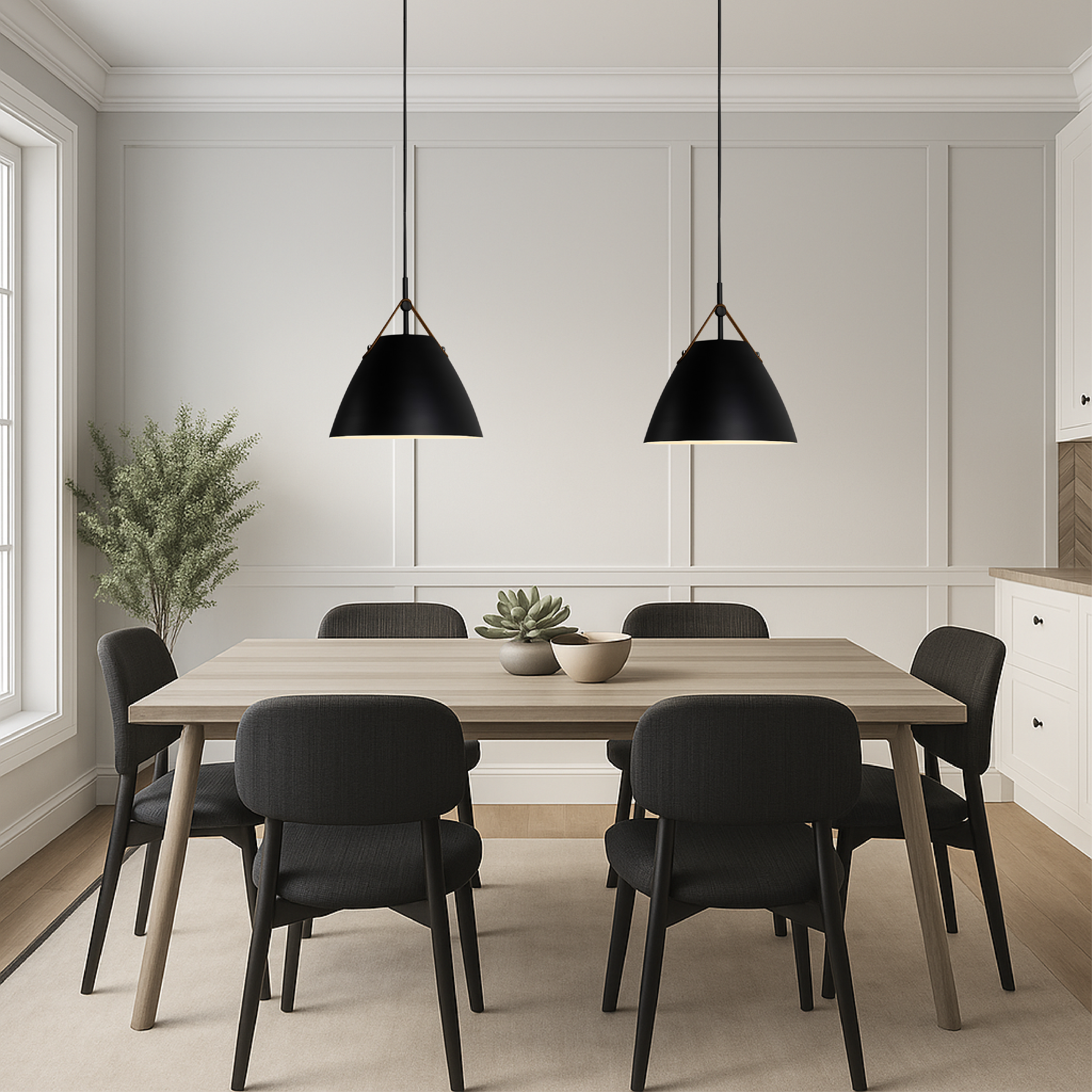 Colored Pendant Light in Modern Scandinavian Style