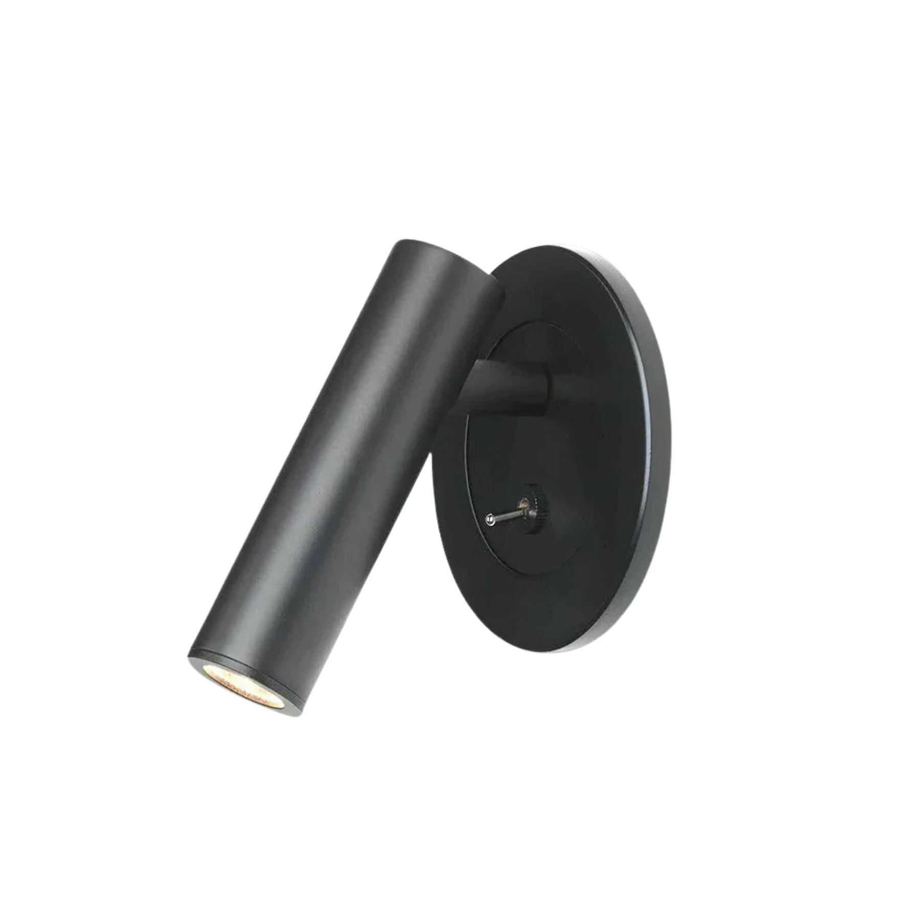Cylindrical Head Metal Wall Lamp for Reading - Adjustable Design