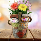 Abstract Face Flower Pot – Decorative Planter for Indoor and Outdoor Use