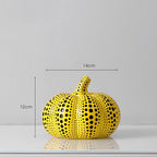 Contemporary Resin Pumpkin Sculpture - Stylish Home Decor Accent
